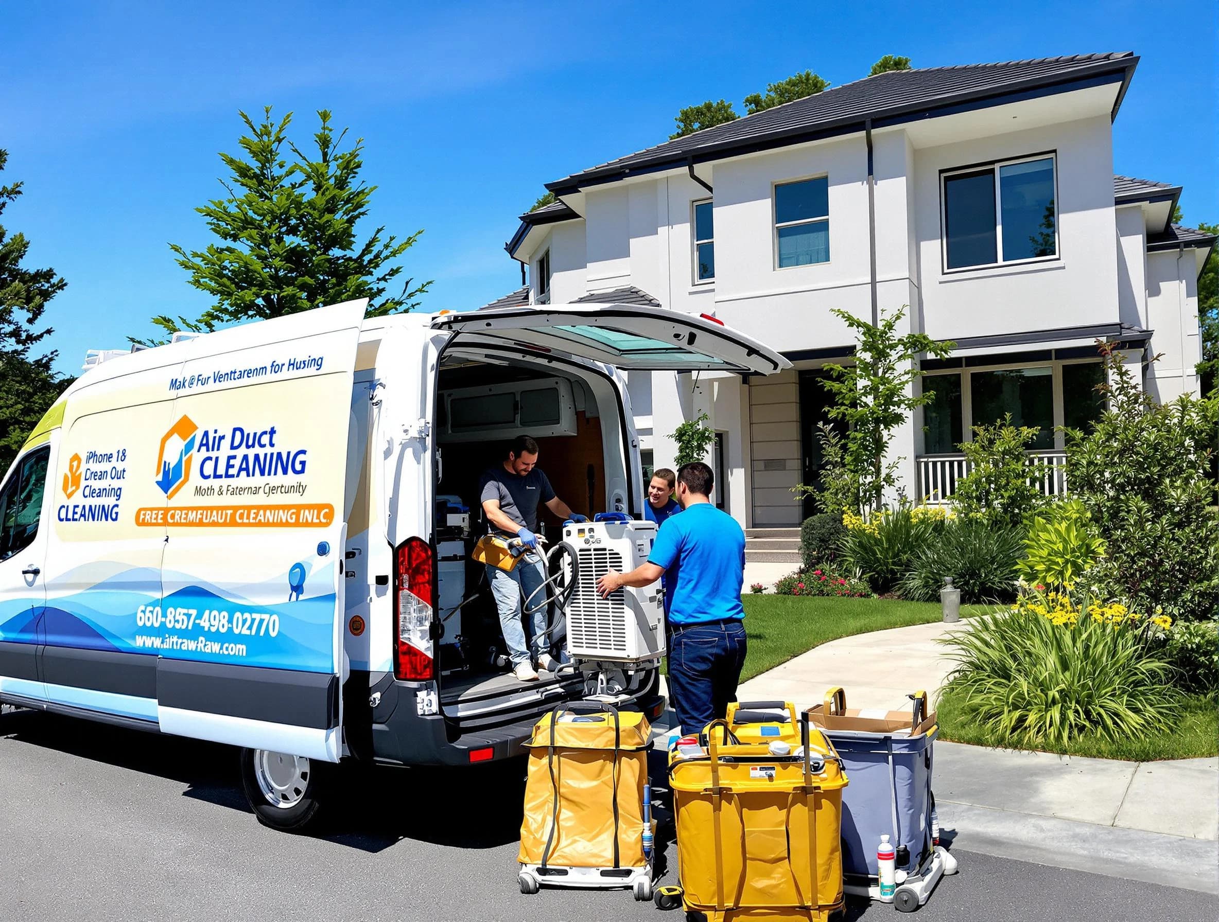 Petersburg Air Duct Cleaning technician performing professional air duct cleaning in Petersburg