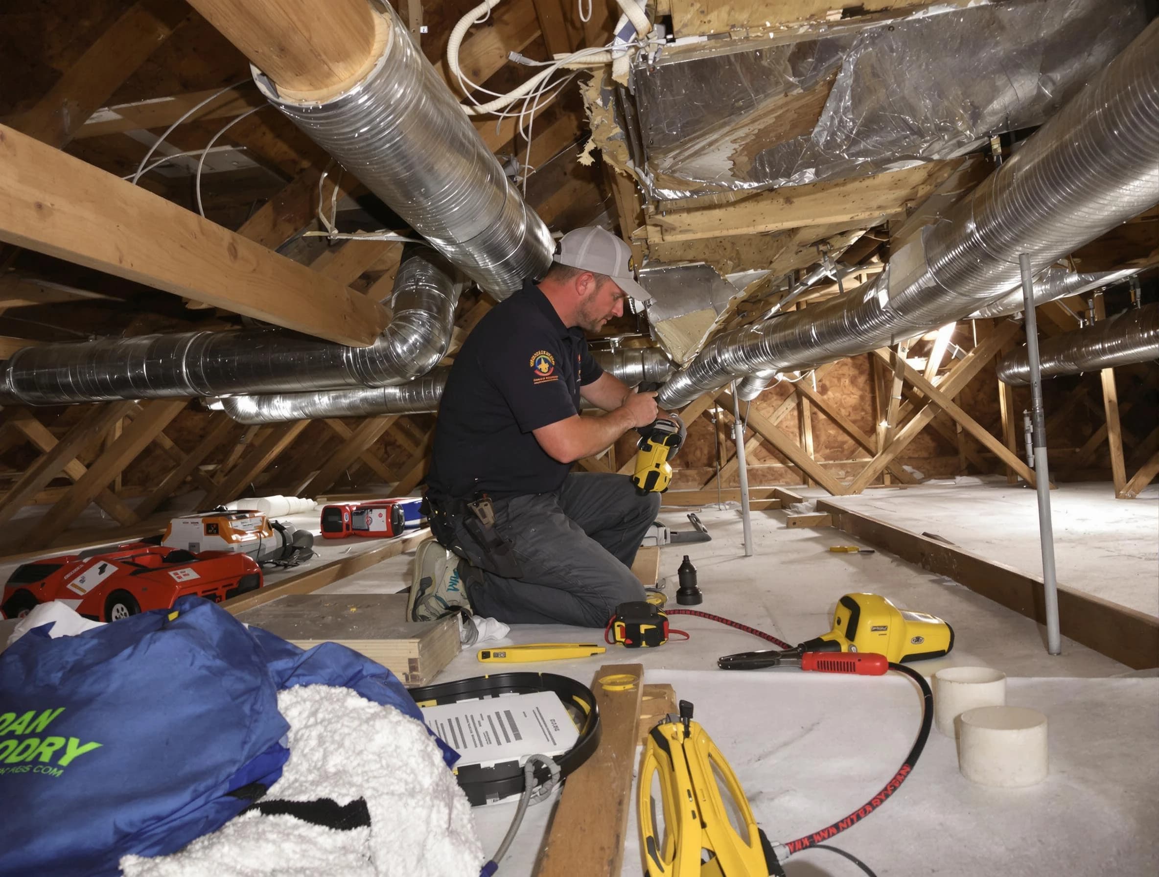 Professional air duct repair by Petersburg Air Duct Cleaning in Petersburg