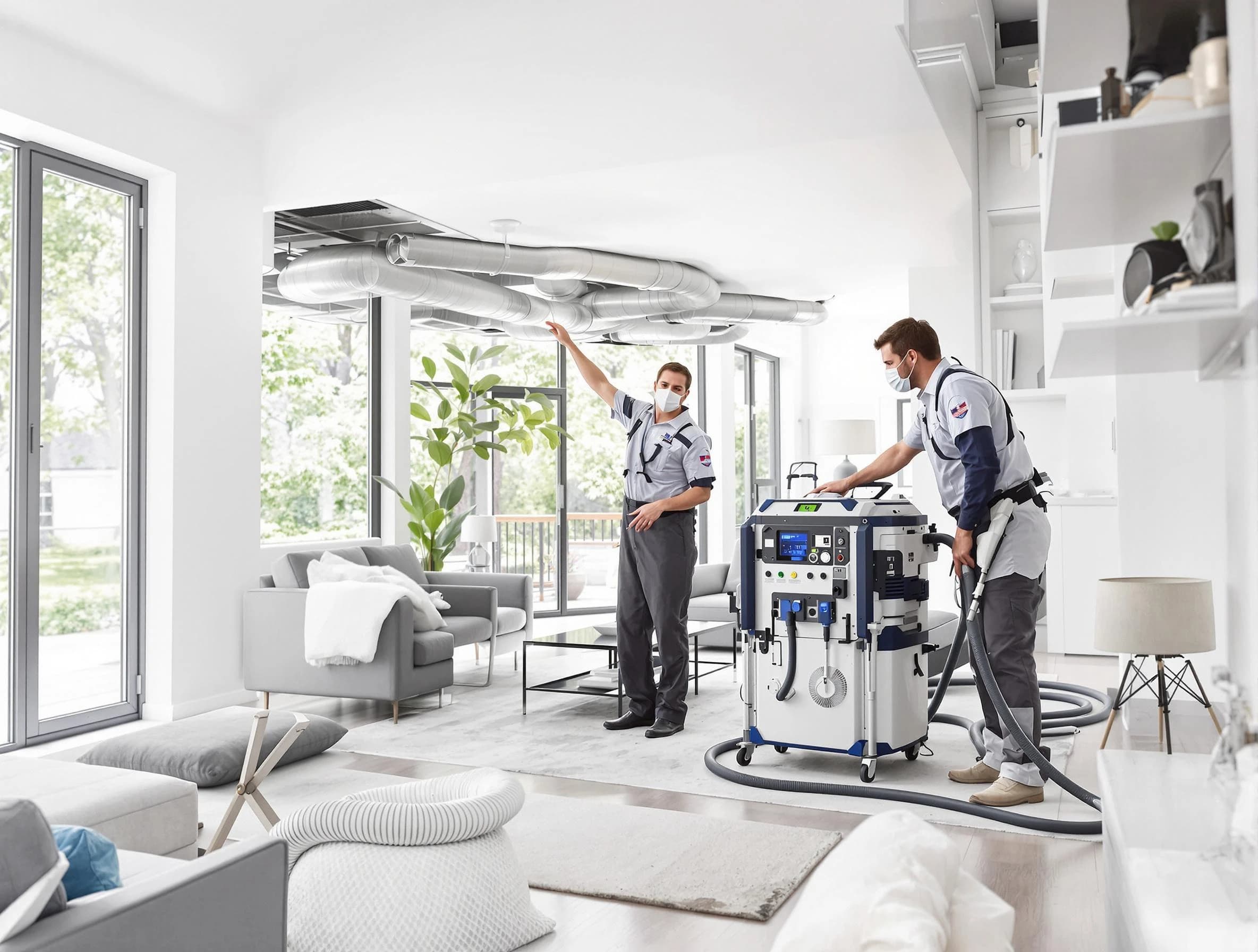 Petersburg Air Duct Cleaning professional conducting pure air duct cleaning with state-of-the-art equipment in Petersburg