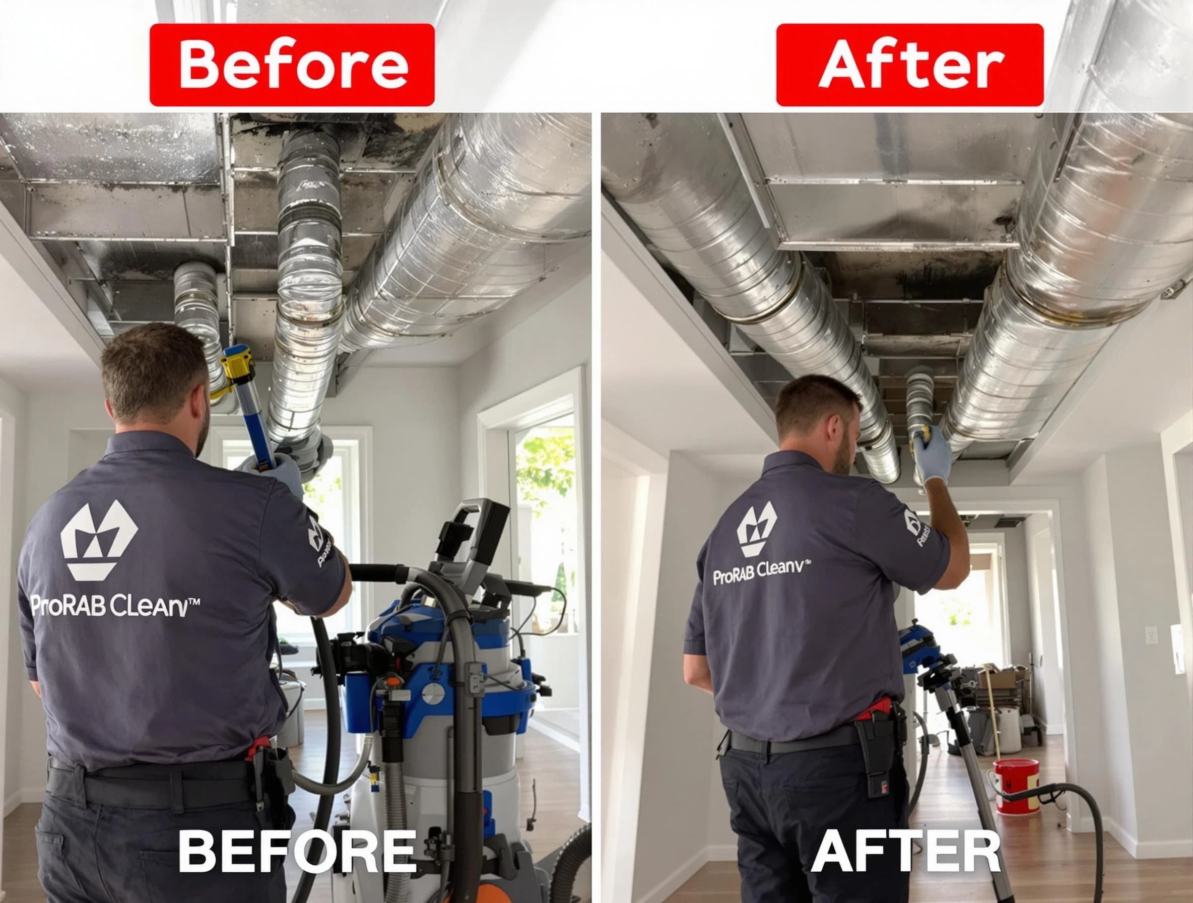 Petersburg Air Duct Cleaning expert performing thorough residential duct cleaning in a Petersburg home