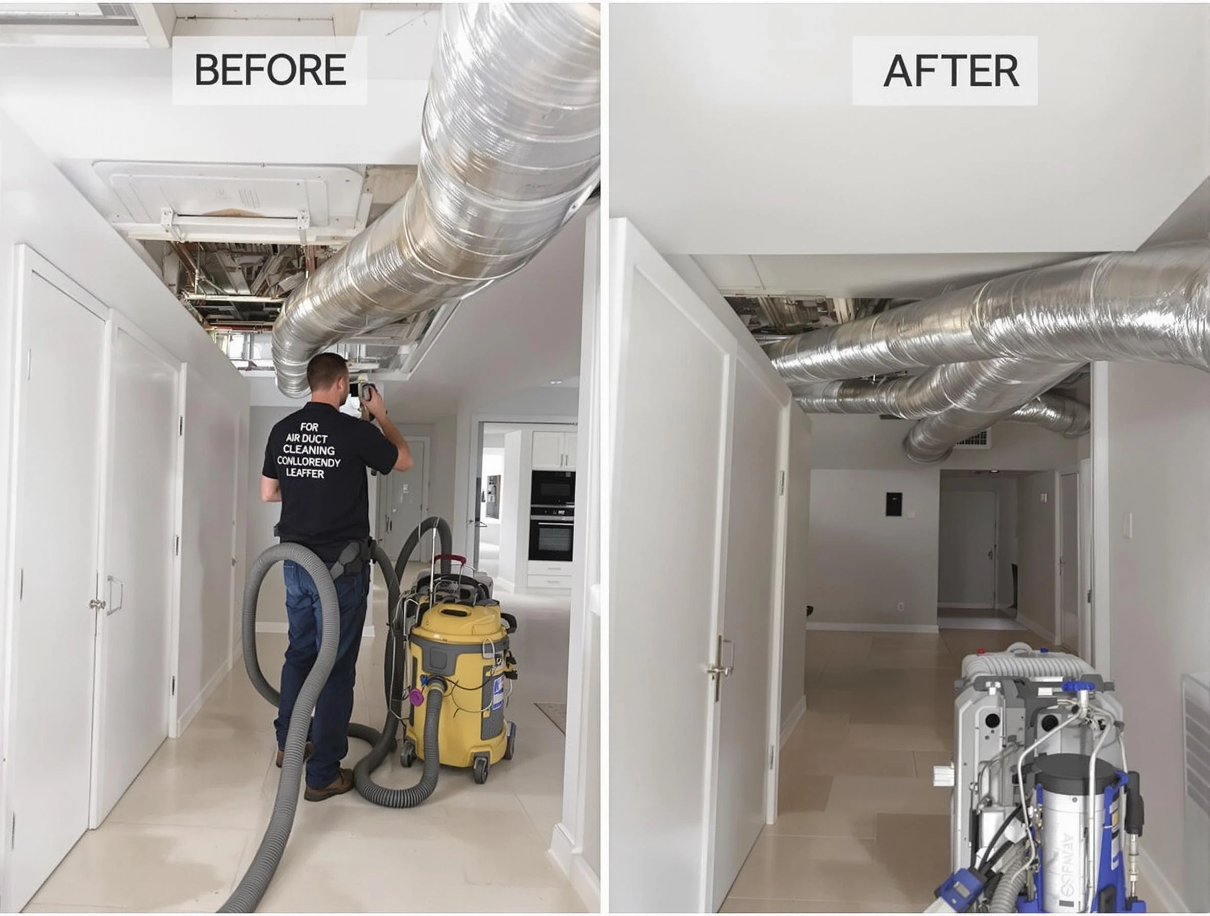 Petersburg Air Duct Cleaning professional performing thorough air duct cleaning in Petersburg