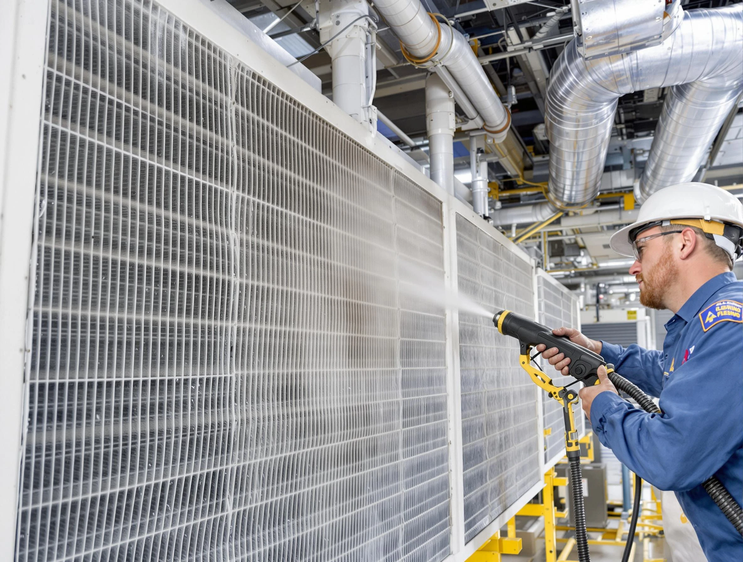 Professional commercial coil cleaning by Petersburg Air Duct Cleaning in Petersburg